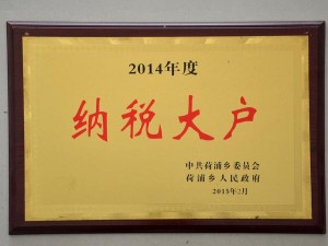 2014年度纳税大户